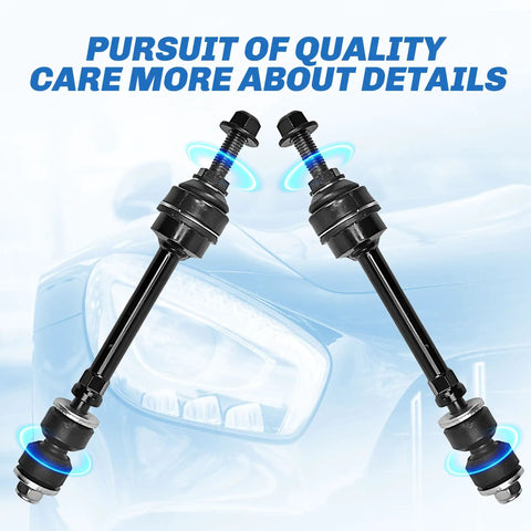 Front Sway Bar End Link Kit For Dodge Dakota 2005 2010, Mitsubishi Raider 2006 2009, And Ram Dakota 2011 shown in front of car