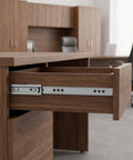 Office desk with drawer showing Two Way Drawer Slides Side Mount 4 Pack 12.2 Inch Full Extension Ball Bearing Drawer Runners