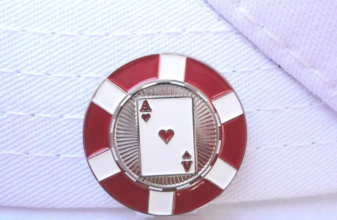 Poker Chip Metal Golf Ball Marker For Putting Green Alignment And Visual Line Funny Golf Marker For Men And Women