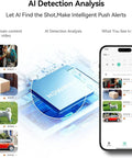 AI Detection Analysis features of Solar Wireless Outdoor Security Camera Set 2 Pack Battery Powered WiFi Cameras With AI Motion Detection