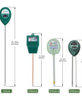 Comparison of Long Probe Soil Moisture Meter for Deep Read and Plant Nerds Approved Water Level Sensor Hygrometer next to others.