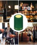 Killer 50 Pack Heat Shrink Caps With Sweet Floral Look Snug Seal Wraps For Wine Bottles shown in wine cellar and bar settings.