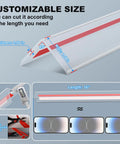 Self Adhesive Clear Wall Corner Protectors Built Tough For Daily Use Dead Simple Peel And Stick Fit, customizable 16" length.
