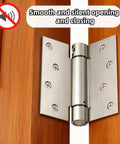 Two Pack Self Closing Door Hinges Four Inch Adjustable Heavy Duty Spring Hinges For Auto Close Doors Universal Fit For Commercial And Residential Use