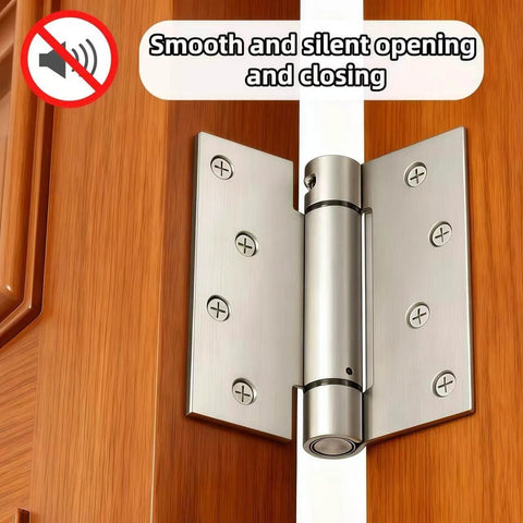 Two Pack Self Closing Door Hinges Four Inch Adjustable Heavy Duty Spring Hinges For Auto Close Doors Universal Fit For Commercial And Residential Use