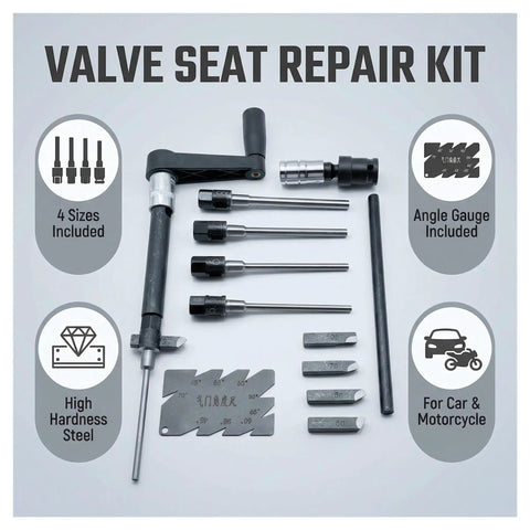 AZAXCQ Car And Motorcycle Valve Seat Reamer Set That Lets You Fix Minor Issues Yourself With Sturdy Hard Alloy Hands Tool For Family Vehicles, 4 sizes