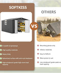 Comparison of 10x12 Ft Outdoor Metal Storage Shed For Backyard And Patio with Lockable Doors against other sheds, highlighting durability and quality.