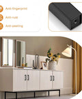 Matte Black Cabinet Handles 5 Pack 4 Inch Hole Center 102mm Stainless Steel Square Bar Drawer Pulls For Kitchen