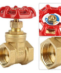 DN20 Brass Gate Valve G Three Fourth Inch Straight Through Rotary Gate Valve 232 PSI For Water Oil Gas Steam Tough As Nails Plumbing Fittings Corrosion Resistant Brass Body Reliable Seal And Smooth Flow.