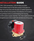 Installation guide for Real Deal Bronze Circulator Pump For Hot Water Recirculation And Hydronic Heating Systems With Tough As Nails Housing And Smooth Operator 115 Volt Drive Replacement.