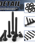 181Pcs M6 Hardware Kit All In One For Wood Furniture And Baby Crib Screws Set With Hex Socket Cap Bolts and Washers Detail