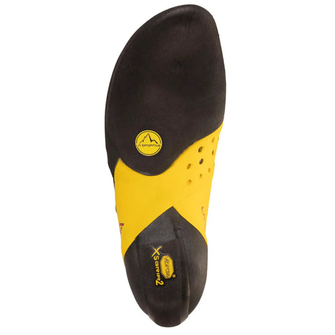 Sole of Solution Comp Rock Climbing Shoes For Men, Black Yellow, Size 12.5 US, high-performance design with precise edge control.