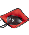 2750 25lb Nylon Bag Seeder And Spreader With Cross Shoulder Strap Red Precise Placement Side Spread Control Spring Shutoff