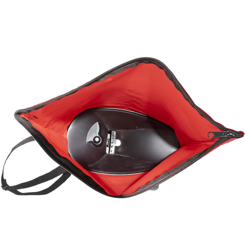 2750 25lb Nylon Bag Seeder And Spreader With Cross Shoulder Strap Red Precise Placement Side Spread Control Spring Shutoff