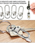 Heavy Duty Silver Lobster Claws And Swivel Snap Hooks With Key Rings Tough As Nails Zinc Alloy Quick Release Clips for keys and keychain.
