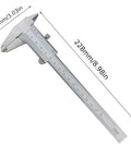 Pro Grade Stainless Steel Vernier Caliper 0-150mm 0-6 Inch with Laser-Etched Scales on white background