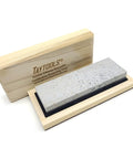 Dope Arkansas Novaculite Knife Sharpening Stone Set With Soft Medium And Surgical Black Ultra Fine Grains, 6 x 2 x 1 Inches in wood box