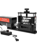 Automatic Wire Stripper Machine With Upgraded Motor For Fast Copper Wire Recycling 6 Channel 5 Carbide Blades Heavy Duty