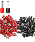 Must Have 200 Piece Wire Ferrule Kit With Insulated End Terminals For 4 AWG 25mm2 Copper Crimp Connectors Red Black Set PVC Shell