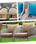Outdoor Patio Furniture Clips 12 Piece Sectional Sofa Connectors for Sturdy Rattan Sets, secure and align wicker chairs in garden