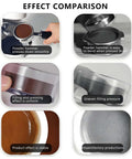 Game Changing 58Mm Automatic Espresso Tamper Machine With Touch Screen Dial, effect comparison showing consistent puck compaction.
