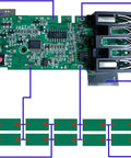 Sturdy Replacement Battery Protection Circuit Board Works Like A Charm With Milwaukee M18 18V Power Tools Batteries 1.5Ah Through 9.0Ah Fixes Dead Packs Fast 2 Pack circuit detail