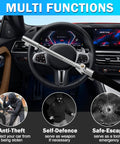 Heavy Duty Steering Wheel Lock Security Bar With Retractable Design for cars, showcasing multi-function use.