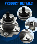 2-Piece Rear Wheel Bearing And Hub Assembly With ABS, 5-Lug, Swap-In Ready For Toyota RAV4 2006-2018, close-up view