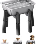 Pawfect Dog Water Dispenser Stand With A Massive 5 Liter Stainless Steel Bowl for large breed dogs, elevated for easy access.