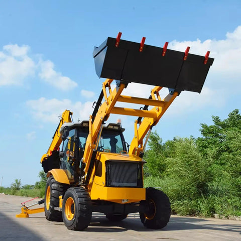 Heavy Duty Backhoe Loader With Built Tough Attachments For Construction Agriculture And Farm Work A Real All In One Digging