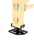 Heavy Duty Adjustable Leveling Mounting Plates For Industrial Storage Racks Durable steel bracket with anchor base in focus.