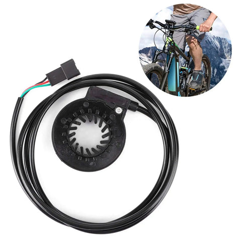 Electric Assist Sensor For E-Bikes, Lightweight Plastic 12-Pulse Pedal Assist Sensor With 3.6Ft Cable, Right-Side Bottom Bracket Install, Ride-Ready Upgrade For Commuters, Trail Riders, And Urban Cyclists