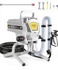 Pro Grade Airless Paint Sprayer Packing A Beefy 950W Motor And Blazing 3300 Psi Output, hoses and tools included.