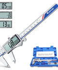 Digital Caliper 6 Inch With Stainless Steel Body, Large LCD Screen, Splash Proof Outside Micrometer, Switch Between Units