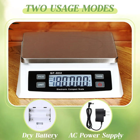 Heavy Duty Digital Kitchen Scale With 66Lb Capacity For Baking And Cooking Pro Grade Stainless Steel Bread Scale Large LCD Display