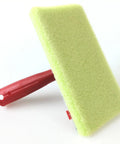 640C Interior Exterior Pad Painter 7 Inch Pro Grade With Extra Thick Foam Pad angled view showing red handle and green foam pad