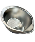 Stainless Steel Rice Washer Strainer Bowl With Agitator Bumps For Quick No Fuss Rinsing, Rust Resistant Colander, durable and spacious