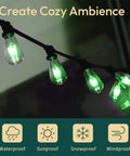 Shatterproof S14 Outdoor Light Bulbs 24 Pack For String Lights, E26 Base 1W 2200K Warm White, Non-Dimmable Patio Vibe Lighting illuminating.