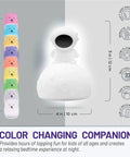Animal Night Light For Kids With Rechargeable Silicone And ABS Nursery Glow In 8 Calming Colors Soft Non Toxic Lamp Features