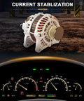 Alternator Replacement for Nissan Juke 1.6L 2012-2017 Plug and Play Direct Fit with dashboard overlay