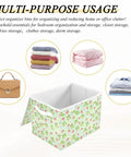 Built Different Foldable Storage Bin With Lid And Handles Collapsible Closet Organizer For Home Bedroom, 16.5x12.6x11.8in, 300D Oxford Fabric.