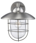 Gull Style Outdoor Wall Lantern 12 Inch In Steel Finish Weatherproof For Wet Locations UL Listed Exterior Lighting Classic Coastal Lantern