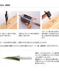 Fusitaro Whetstone Holder Reproduction Kit featuring aluminum component and tapered cone for secure knife sharpening setup.