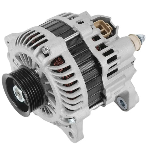 High-Output 110 Amp 12V Alternator Replacement for Nissan 350Z 3.5L VQ35DE Z33 2003-2006, Pathfinder 2004 3.5L, Infiniti FX35 2003-2008