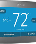 Smart Thermostat With Touchscreen Color Display Programmable Wi Fi Mobile App Control Easy DIY Installation Privacy Protected Works
