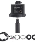 12V DC Gasoline Fuel Pump with Auto Sensor for Generators, automatic pump, in-tank sensor, cables and parts included, front view