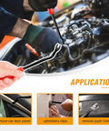 All In One Car Push Retainer Clips And Auto Fasteners Kit 975 Pieces In 33 Popular Sizes shown with cable tie remover in automotive application