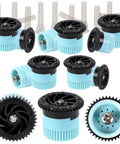 Premium Variable Arc Nozzles 10 Pack Adjustable 0 To 360 Degree Sprinkler Heads Replacement For Pop Up Irrigation With Debris Filter Screen built with durable plastic.