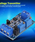 Top Rated Industrial Current To Voltage Converter 2 Pack Adjustable Zero And Full Scale Designed For 4 To 20Ma And 0 To 20Ma Inputs, sleek PCB with adjustable terminals.