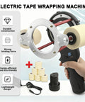 Top Rated Automatic Tube Wrapping Machine For Air Conditioning Ducts And Copper Piping, showcasing a handheld electric tape wrapping tool with rolls.